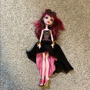 Monster High Doll with Black and Pink Dress